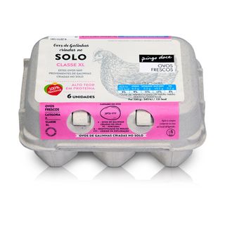 Ovos de Solo Classe XL Pingo Doce 6UN