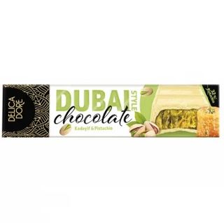 Chocolate Con Leche Blanco Relleno Kadayif Y Crema De Pistacho Dubai Style 70 G.