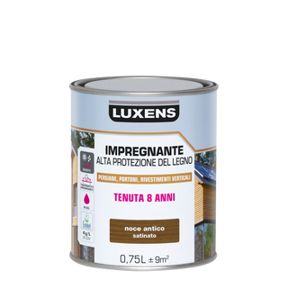 IMPREGNANTE PROTETTIVO PER LEGNO BASE ACQUA NOCE SCURO ALTA PROTEZIONE LUXENS 750 ML - 470005494