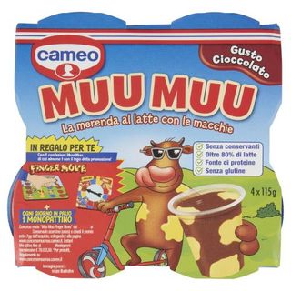 Cameo Muu Muu Gusto Cioccolato 4 X 115 G - 158247