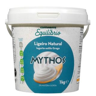 Iogurte Grego Mythos Ligeiro Natural Continente Equilíbrio (emb. 1 Kg)