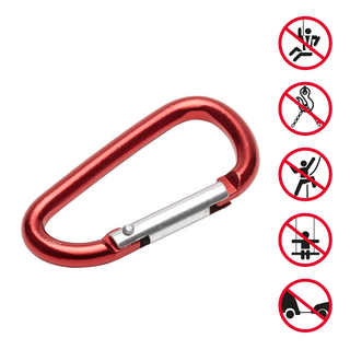 Mosquetao Aluminio Vermelho 65Mm Std (18605916)