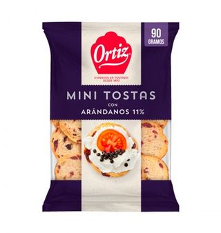 Mini Tostas Ortiz Arándanos 100 G