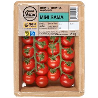 Tomate Mini Rama Eroski Natur, Bandeja 200 G (23690654)
