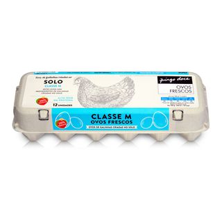 Ovos de Solo Classe M Pingo Doce 12UN