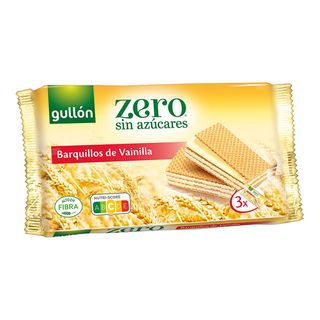 Gullon Zero Galletas de Barquillo de Vainilla sin Azúcares 180g (14159)