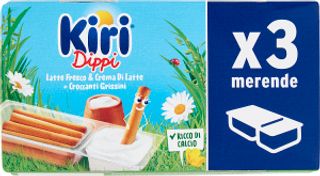 Kiri Dippi Latte Fresco & Crema di Latte + Croccanti Grissini 3 x 35 g