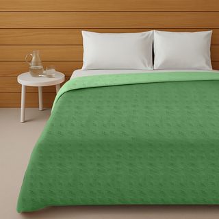 Trapuntino matrimoniale double face - verde chiaro scuro