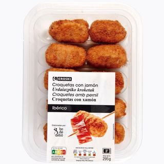 Croquetas Con Jamón Eroski, Bandeja 295 Gr. (25566027)