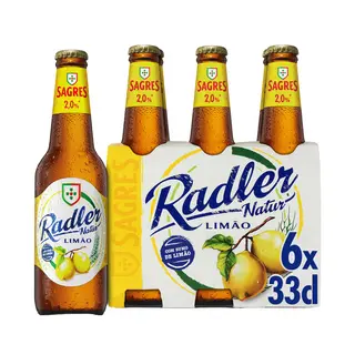 Sagres Radler Cerveja Limão 6x33cl