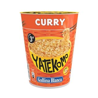 GALLINA BLANCA Fideos Orientales Yatekomo Curry Vaso, 61G