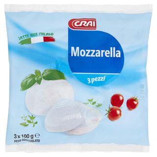 Crai Mozzarella 3 X 100 G