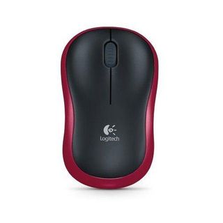 Ratón Inalámbrico Logitech M185 Negro/Rojo (5099206028845)