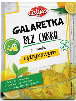 Natura - Galaretka bez cukru o smaku cytrynowym - 14 g