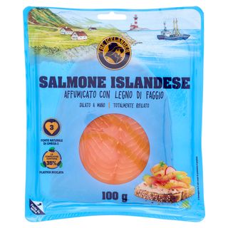 Salmone Islandese Affumicato Marchio Fantasia "The Icelander" 100 Gr