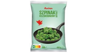 Auchan - Szpinak rozdrobniony brykiet - 450 g