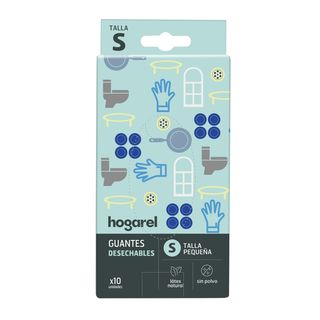 Guante Desechable Latex T/S Hogarel 10 Uds (300414)