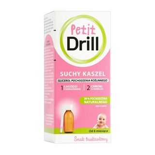 Petit Drill, syrop na suchy kaszel dla dzieci, 125 ml