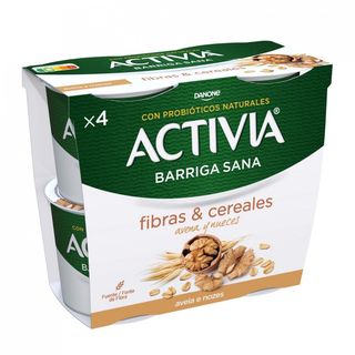 Activia Avena Nueces Danone 120 Gr. Pack 4 Uds.