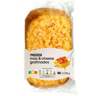 Macarrones Con Queso Gratinados Eroski, 280 G