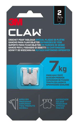 2 Suportes P Placas Gesso Claw 7Kg 3M (84238742)