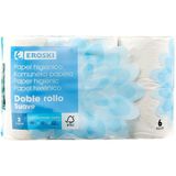 Papel Higiénico Suave Doble Rollo Eroski, Paquete 6 Rollos (5746169)