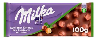 Milka Tableta De Chocolate Con Avellanas Enteras 100 G