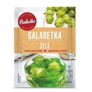 Bakello Galaretka o smaku agrestowym, 2x75 g