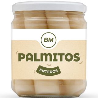 BM Palmitos Entero Frasco De Cristal 410 G