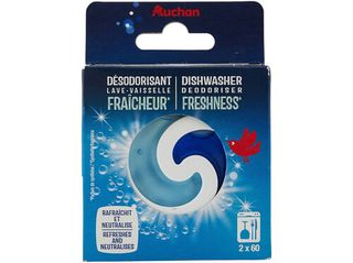 AMBIENTADOR PARA MÁQUINA LOIÇA AUCHAN FRESCURA 2UN
