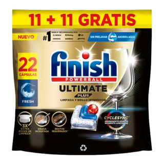 Finish Ultimate Plus Pastillas Lavavajillas 11+11u