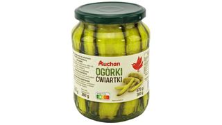 Auchan - Ogórki ćwiartki - 360 g