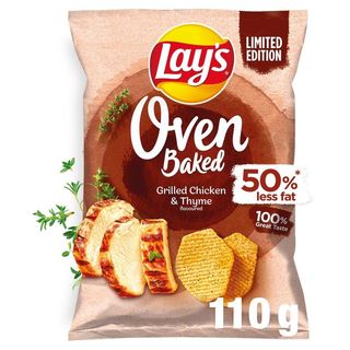 Lay's Oven Baked Pieczone formowane chipsy ziemniaczane o smaku grillowanego kurczaka 110 g