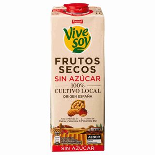 Bebida Vegetal Frutos Secos sem Açúcar Vive Soy (emb. 1 lt)