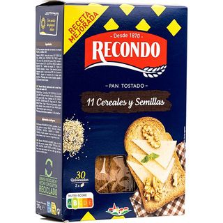 RECONDO Pan Tostado Multicereal 30 Unidades