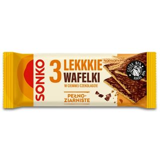 Sonko Wafelki lekkie w ciemnej czekoladzie, 36 g