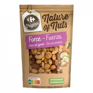 Cocktail Frutos Secos Sin Sal 0% Carrefour 175 Gr.