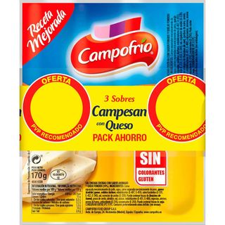 Salchichas De Queso Campesan Campofrio, Pack 3X170 G (21574256)