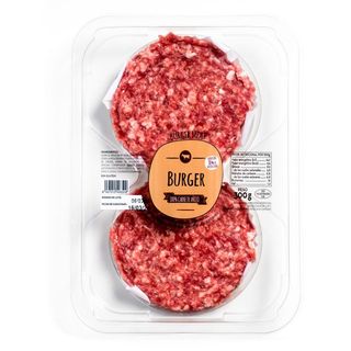 Burger Meat 100% Vacuno Bandeja (300 G Aprox)