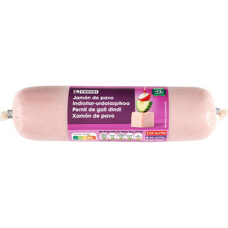 Jamón De Pavo Mini Eroski, Pieza 400 G