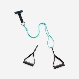 Kit Resistencia Musculación Agarraderas + Fijación Puerta + Banda Elástica 15 Kg Talla Única .