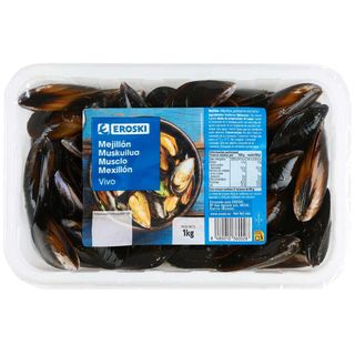 Mejillón Vivo-Limpio, Bandeja 1 Kg (26176081)