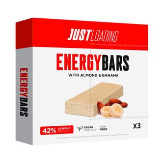 JUST LOADING Barrita Energética Almendra/Plátano 25G, Pk-3