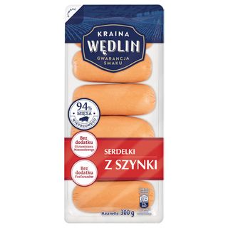 Kraina Wędlin Serdelki z szynki, 300 g