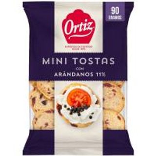 Mini Tostas Con Arándanos Ortiz, Bolsa 100 G (14885974)