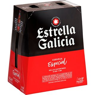 Estrella Galicia cerveza especial 6 x 25 cl