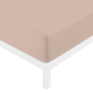 Lenzuolo con angoli 1 piazza e mezza I love - beige Quotes