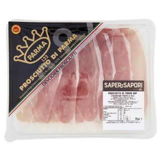 Selex Saper di Sapori Prosciutto Crudo di Parma D.O.P. Stagionatura 20 Mesi a Fette 90 g