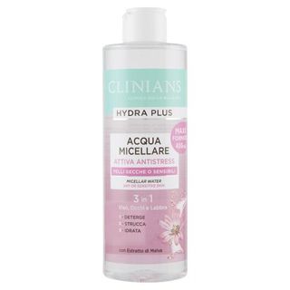 Clinians Hydra Plus Acqua Micellare Attiva Antistress Pelli Secche o Sensibili 400 mL