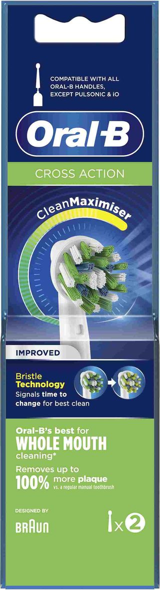 ORAL B TESTINE DI RICAMBIO SPAZZOLINO ELETTRICO CROSS ACTION 2PZ   GIL6818